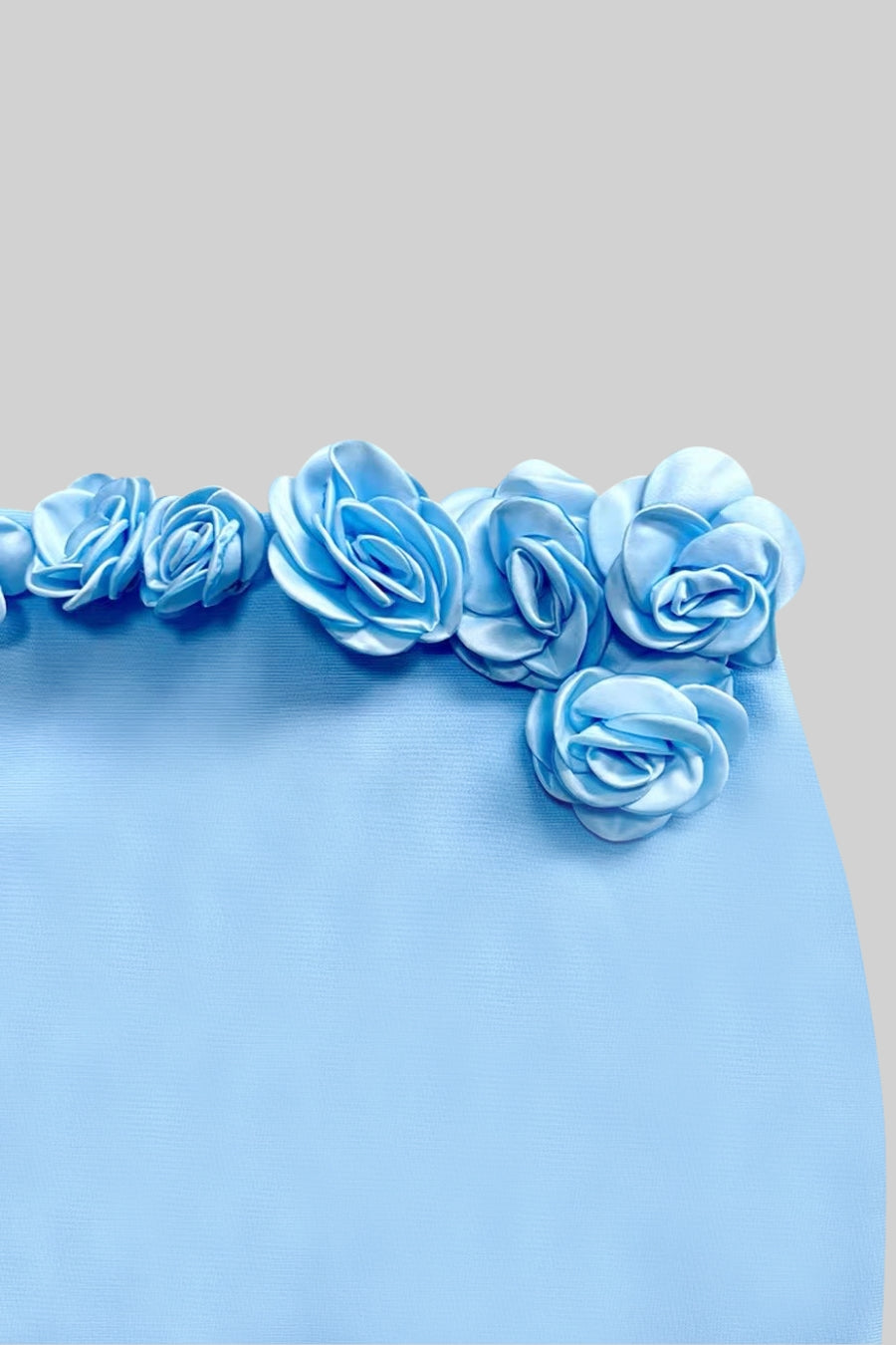 İki Parçalı Çiçek Detaylı Üst ve Maksi Etek