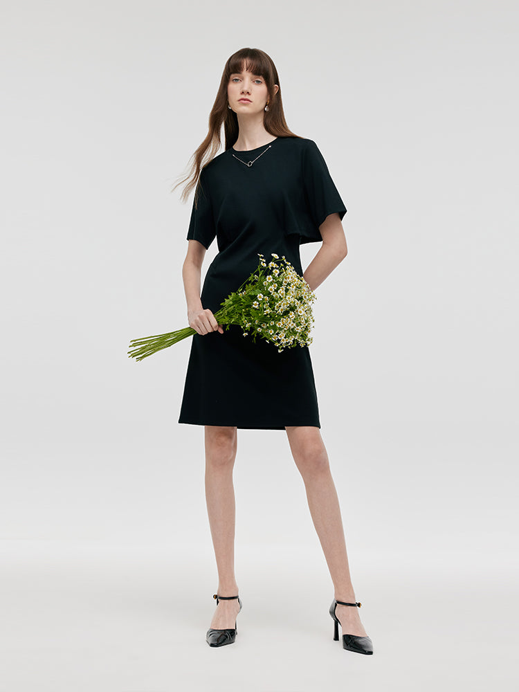 Çıkarılabilir Kolye Detaylı Triko Kadın Mini Elbise