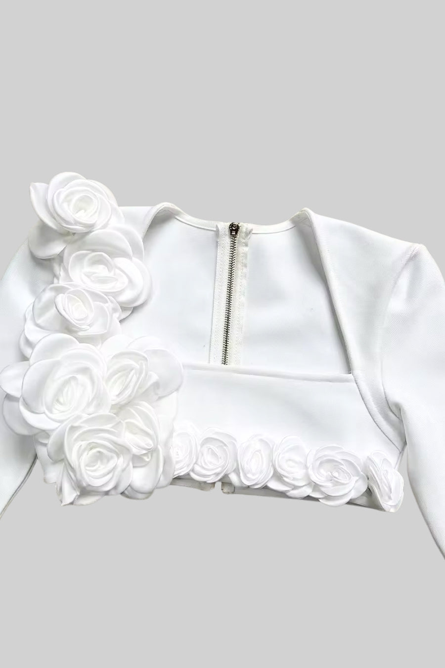 İki Parçalı Çiçek Detaylı Üst ve Maksi Etek