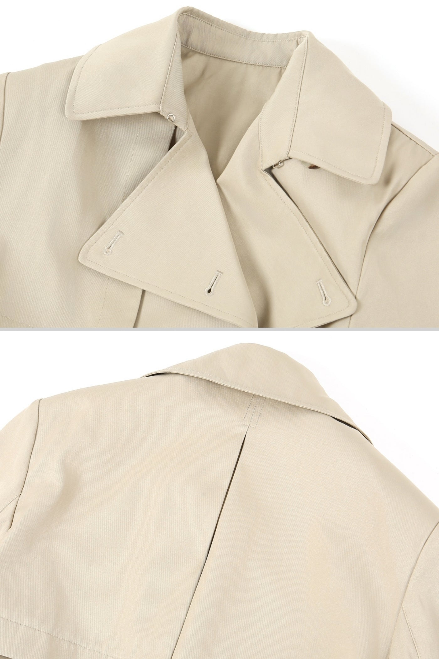 Beli Kuşaklı Kısa Trenç Ceket