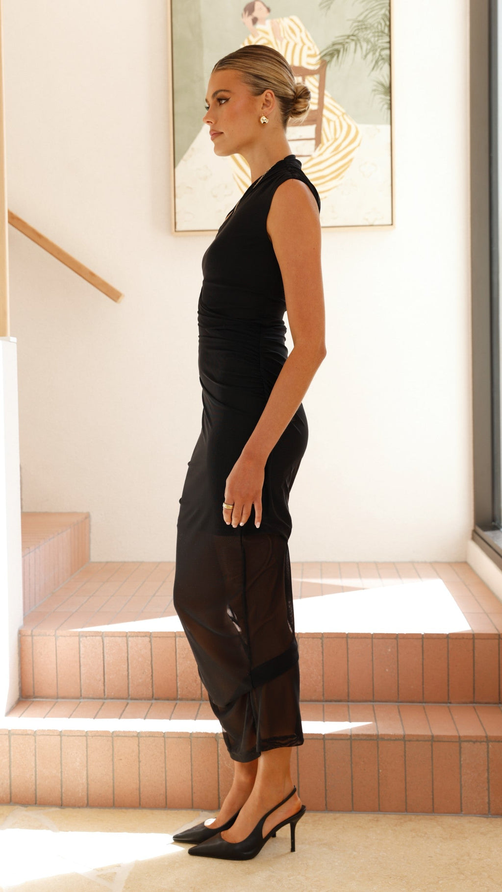 Alaiya Maxi Elbise - Siyah