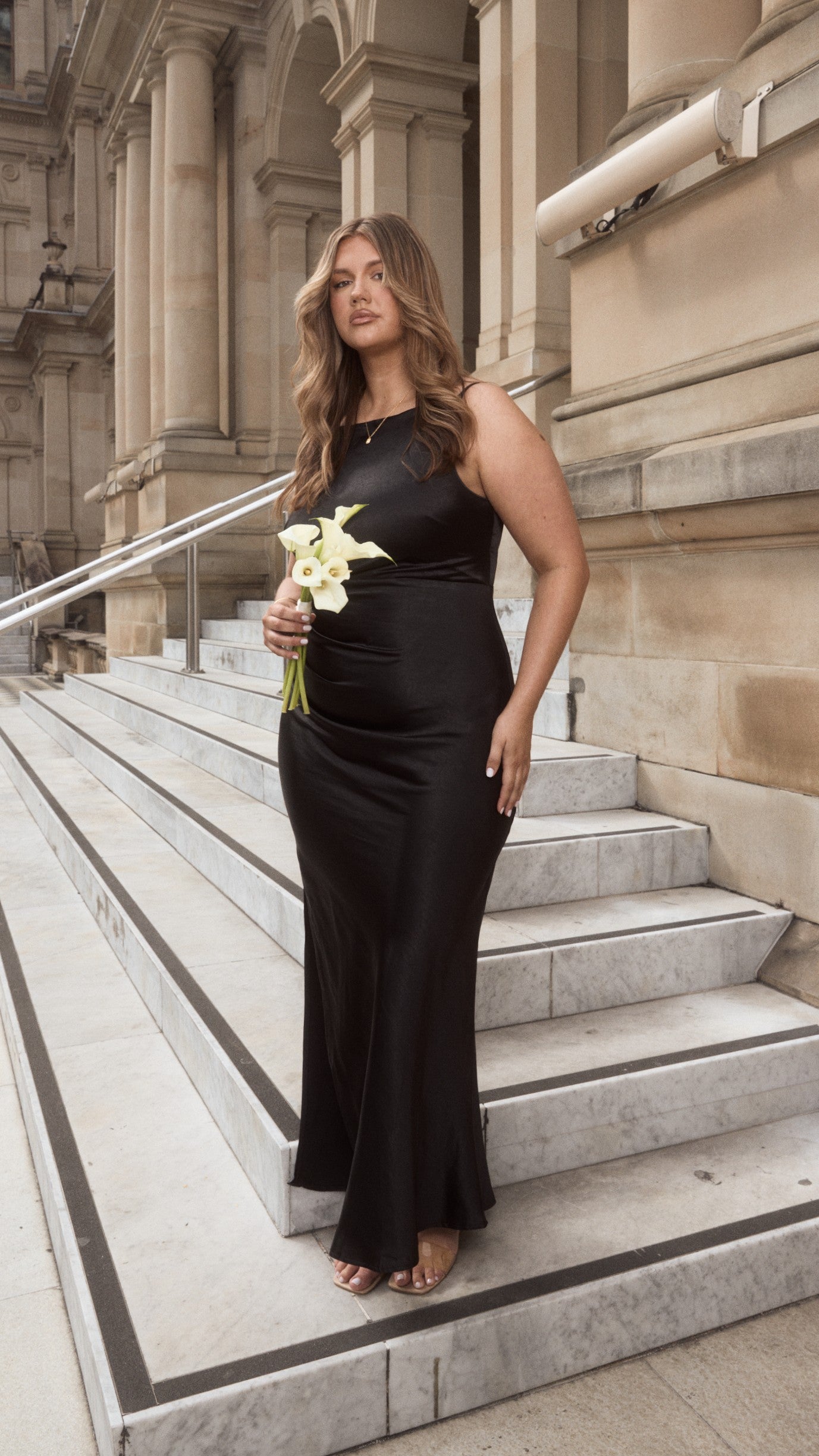 Ava Maxi Elbise - Siyah