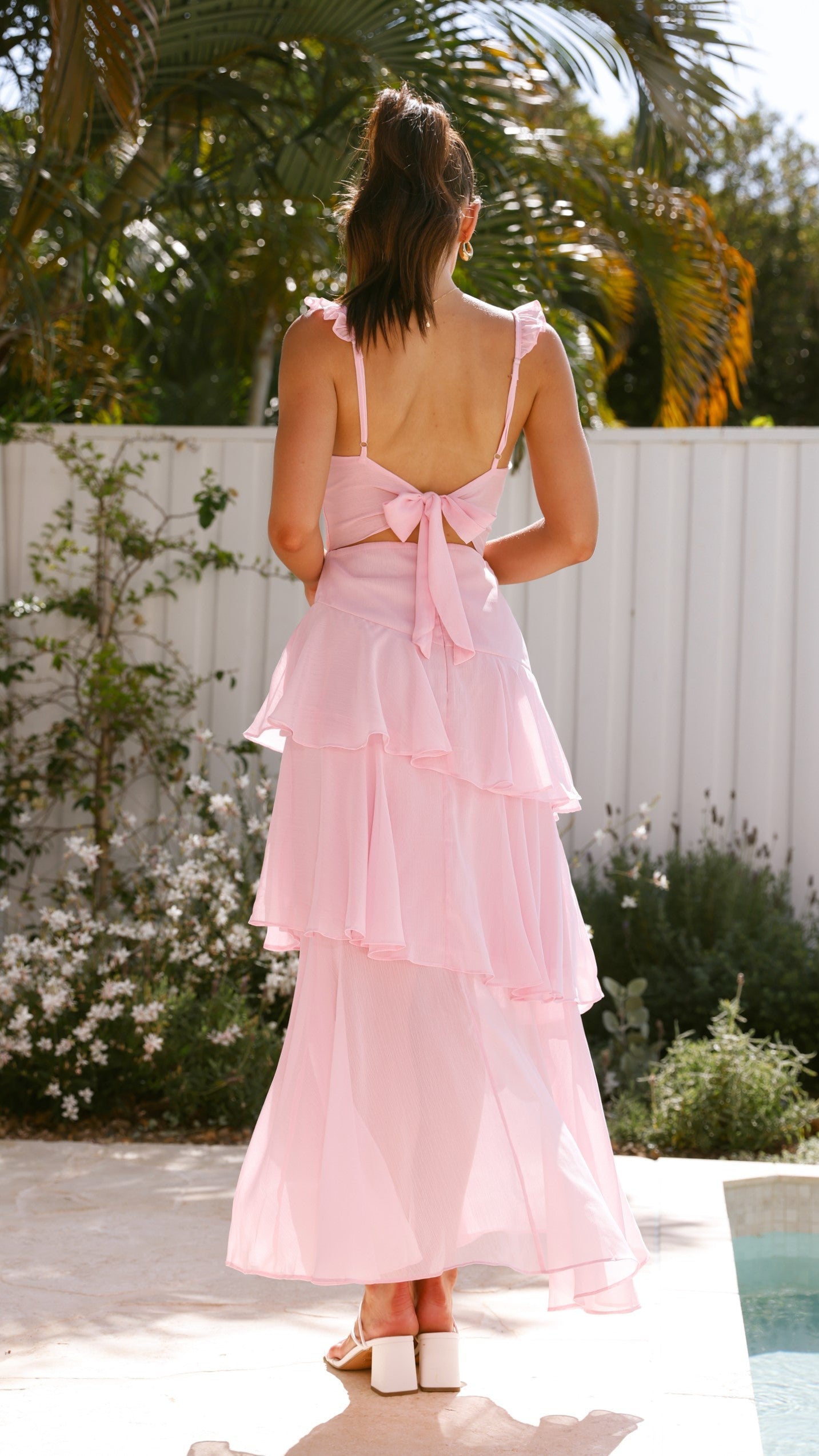 Achelle Maxi Elbise - Pembe