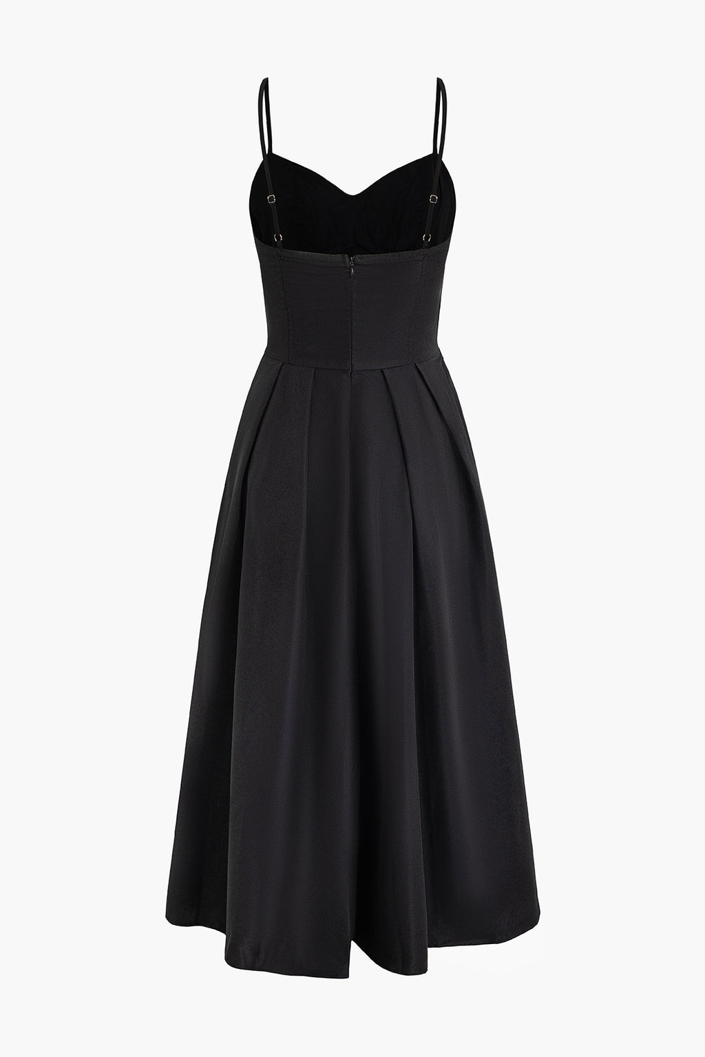 Basic Solid Corset Midi Elbise