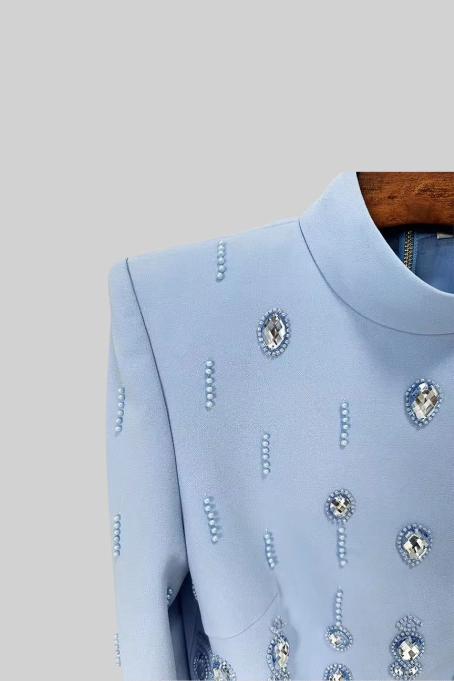 Elmas Süslemeli Mini Etekli Set