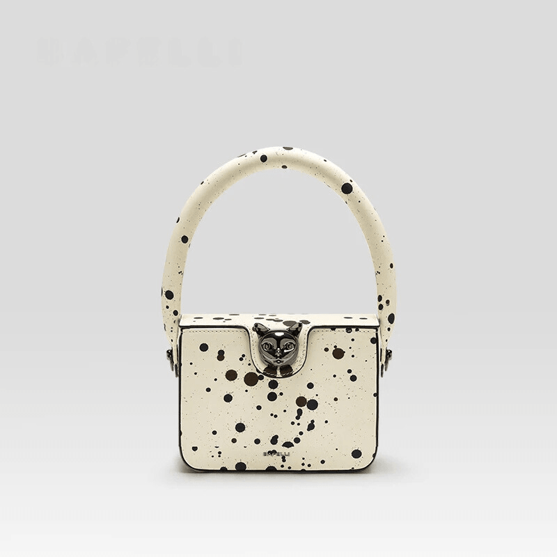 Sıçrama Desenli Mini Crossbody Çanta