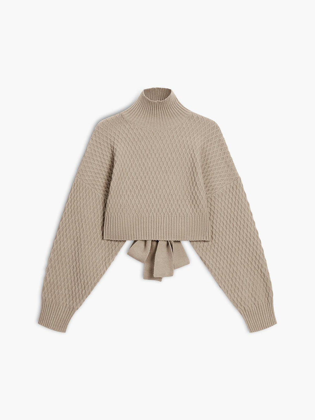 Zarif Dokulu Sırt Detaylı Kazak