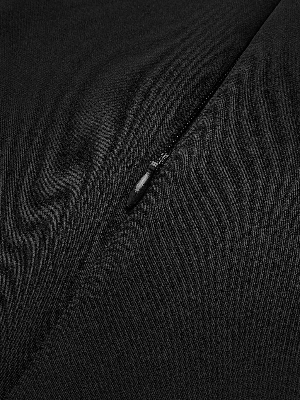 Siyah Beyaz Pile Detaylı Mini Elbise