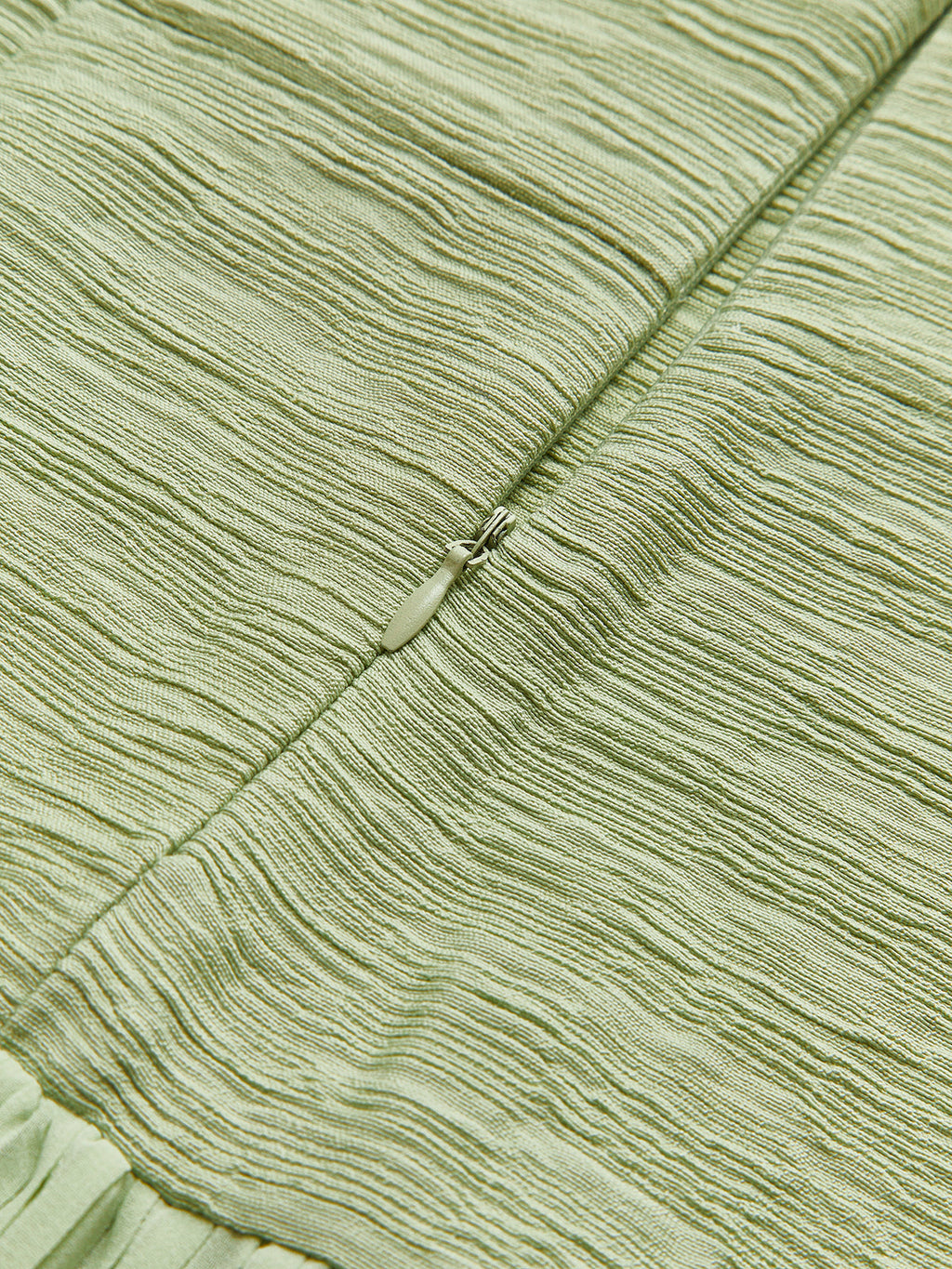 Plise Fermuarlı Boru Elbise