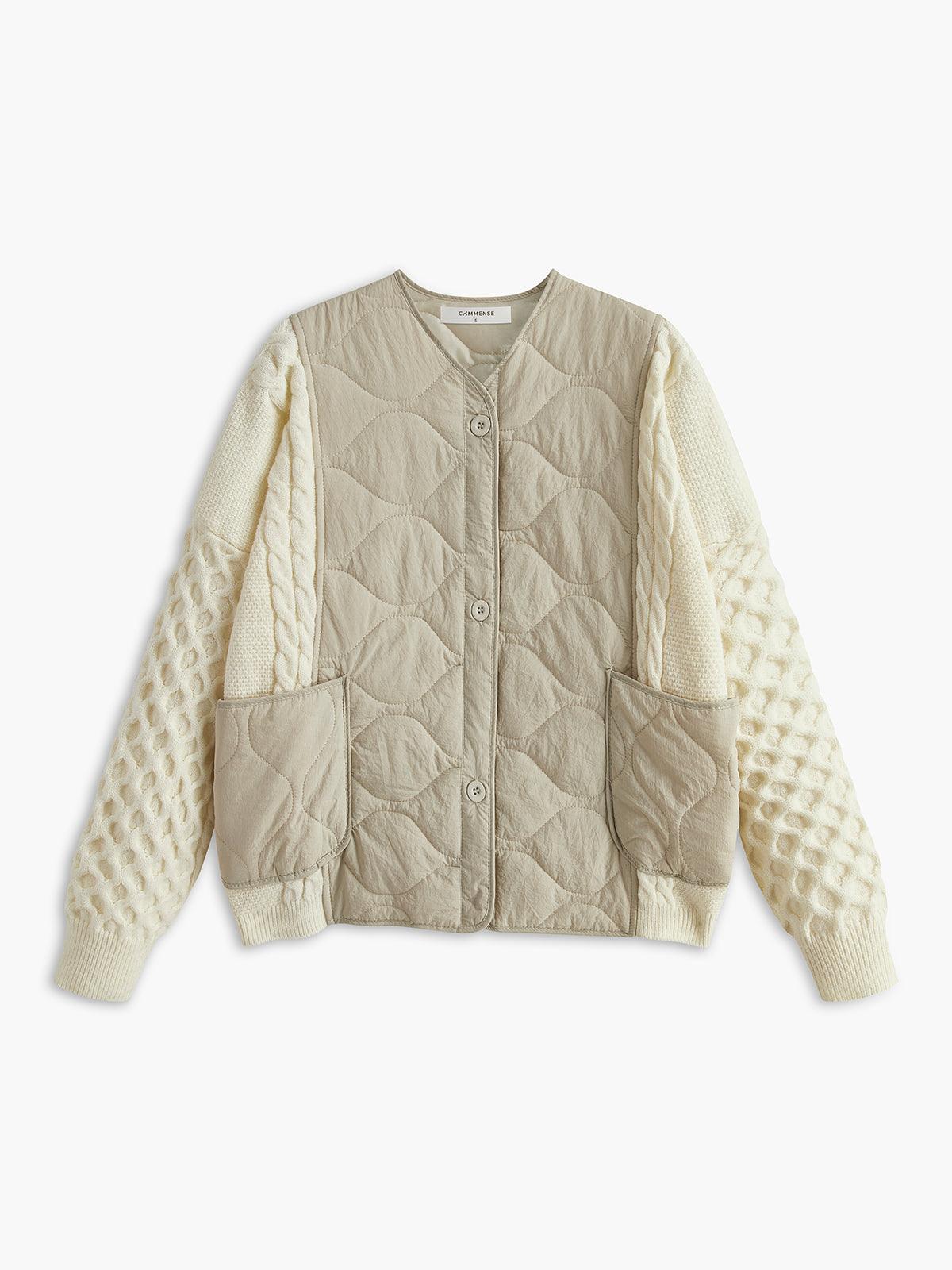 Quilted Harmony Knit Ceket