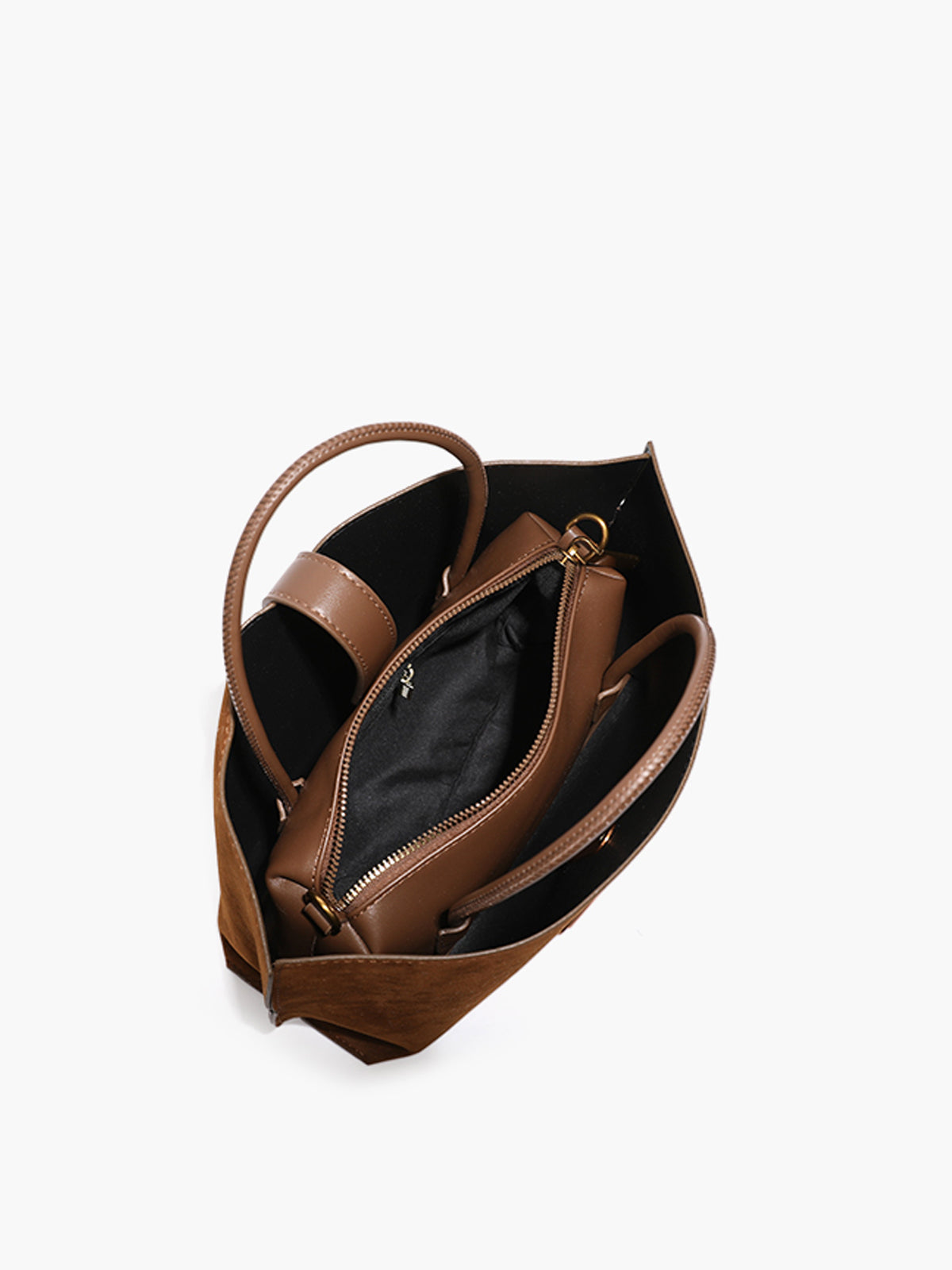 Süet Bölmeli Çanta