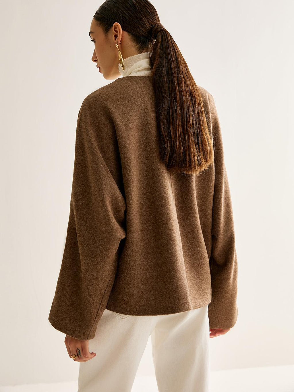 Mocha Essence Wool Ceket