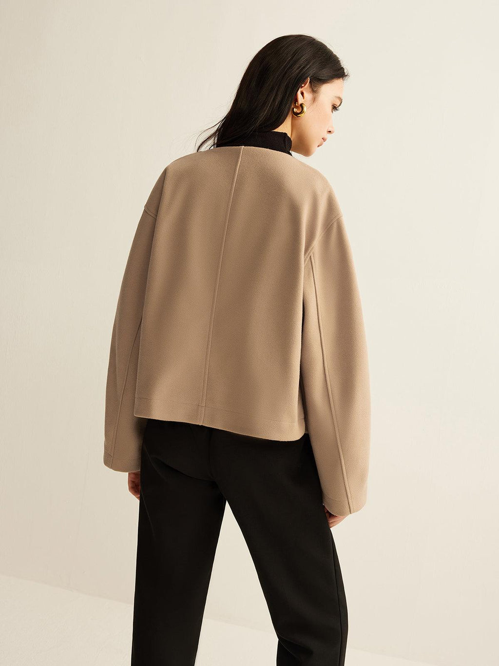 Minimalist Oversize Düz Blazer Ceket
