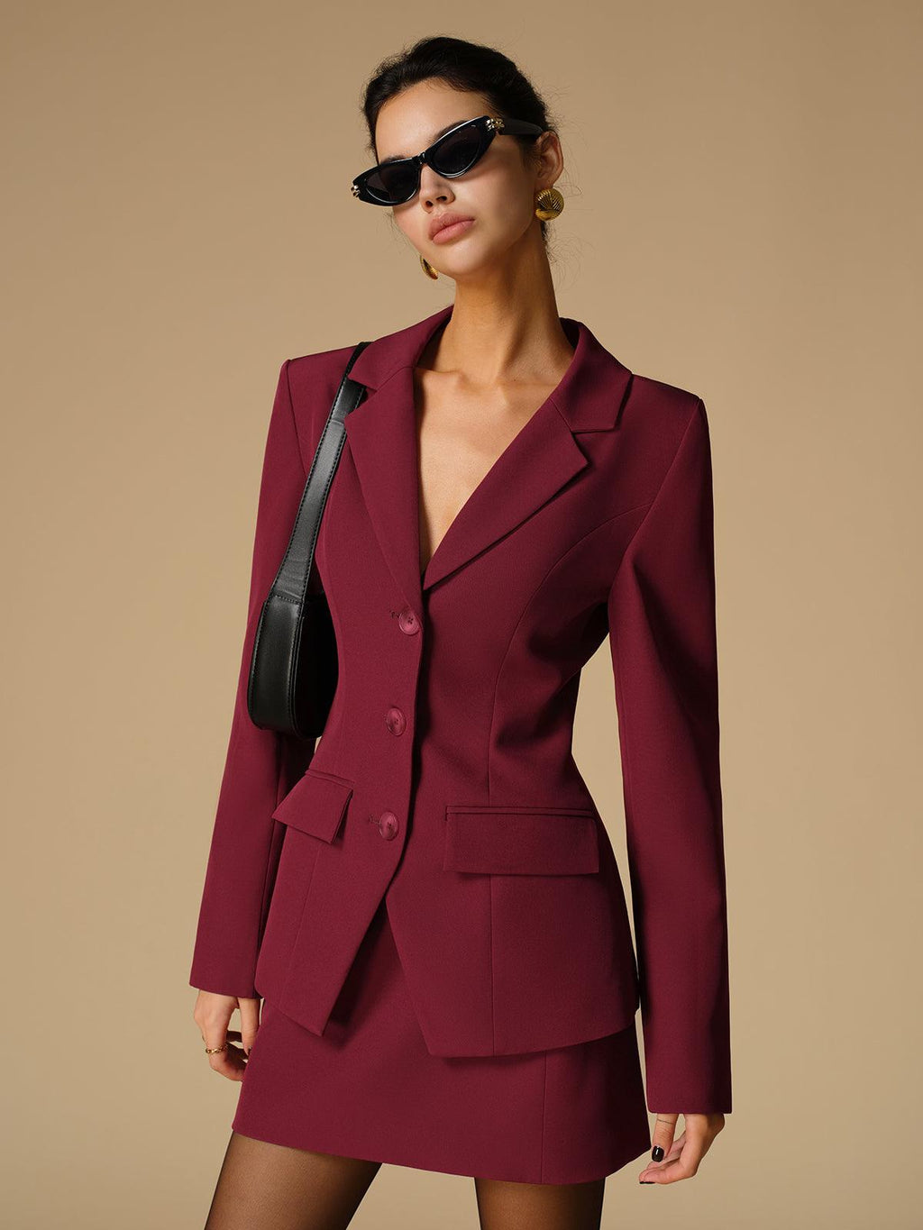 Bordo Klasik Blazer