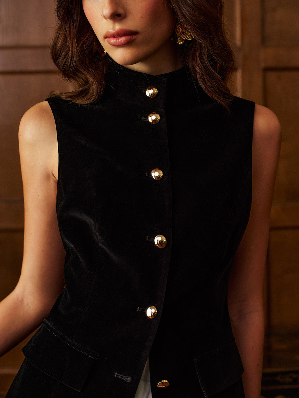 Şifon Etekli Yırtmaçlı Üst