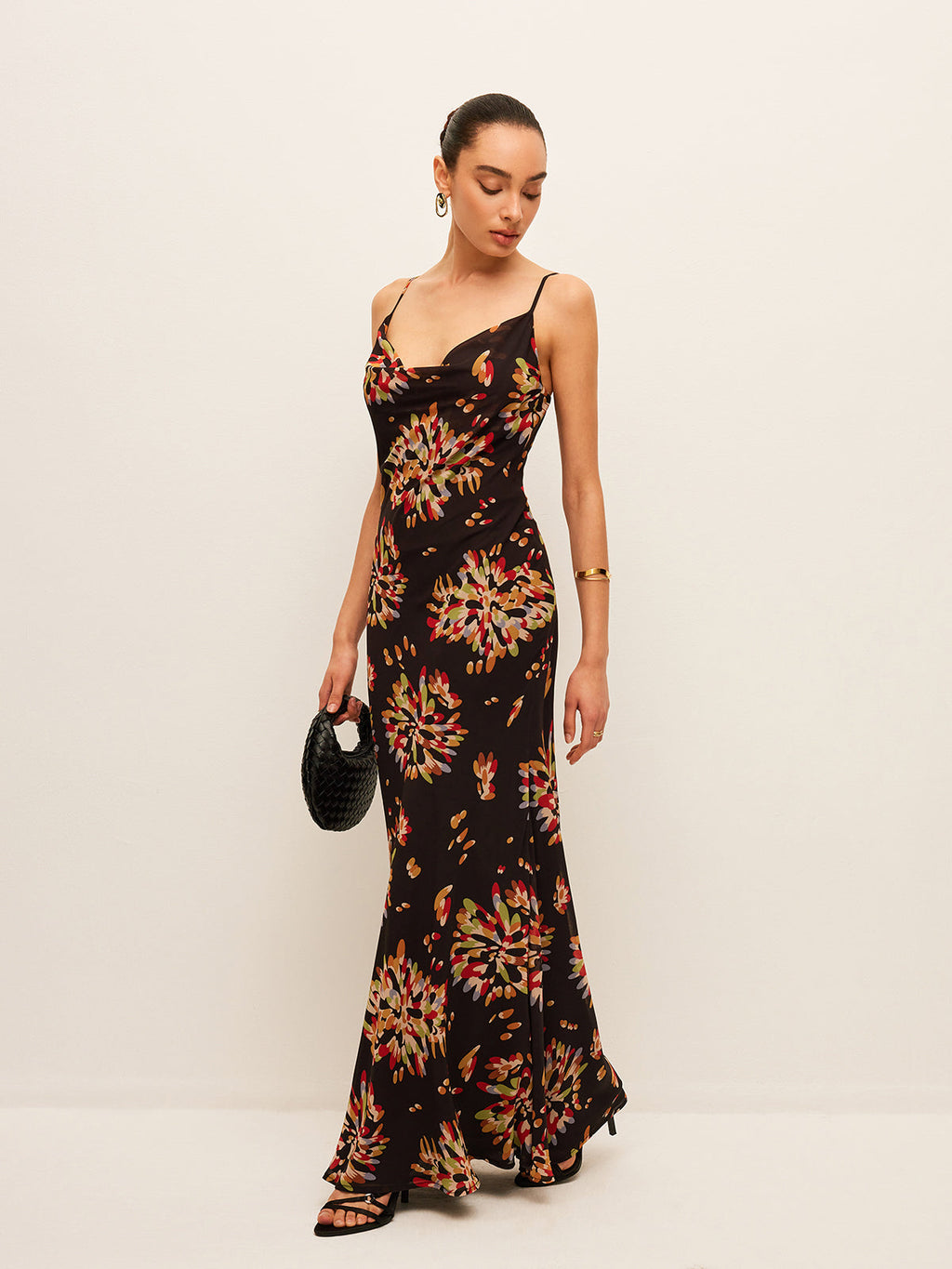 Şık Boho Şifon Sırtı Bağlamalı Kolsuz Elbise