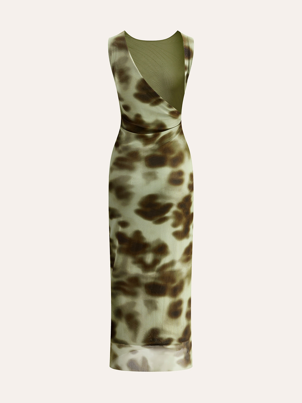 Şık Boho Tarzı File Elbise Göz Alıcı Desen ile