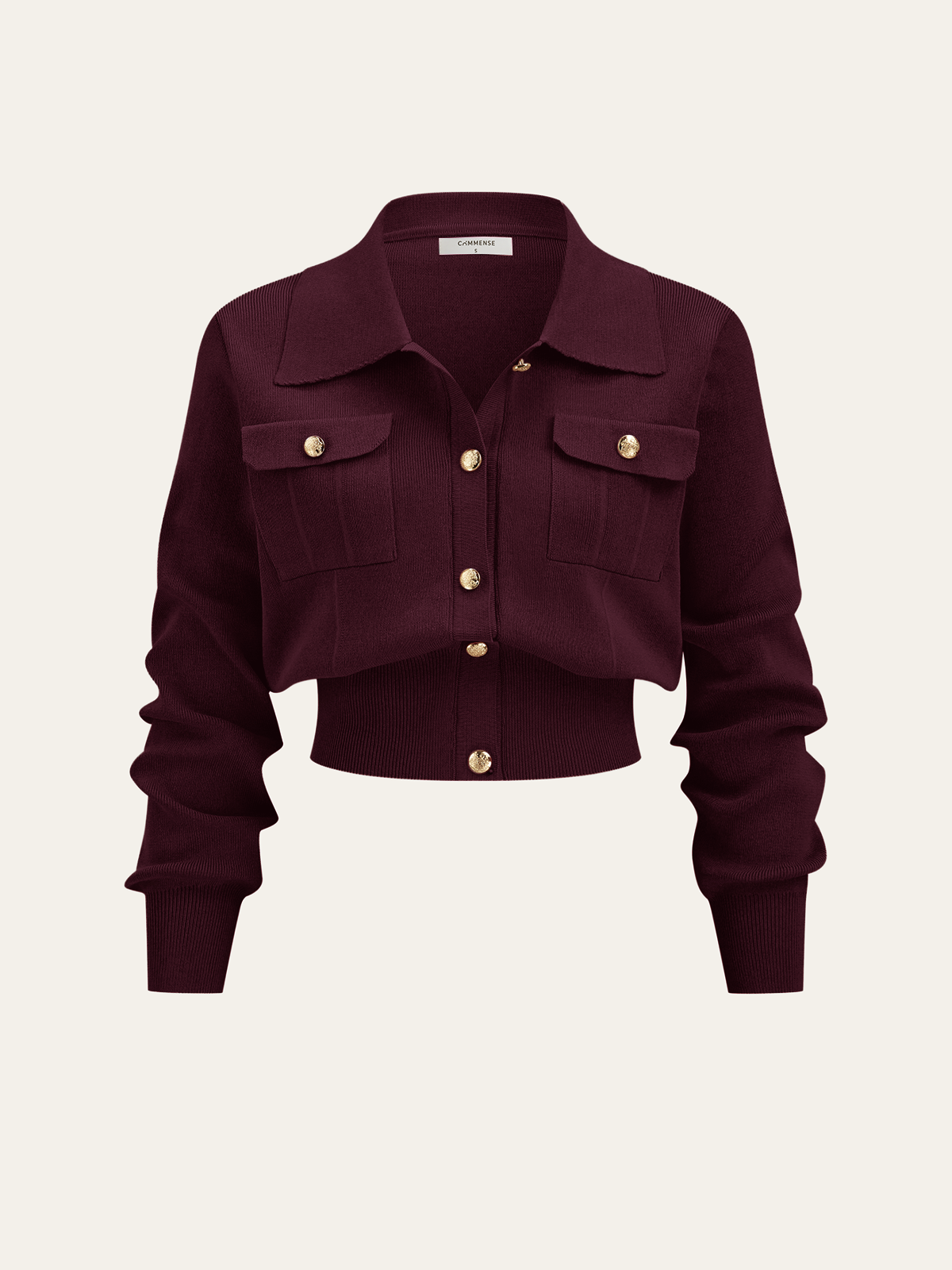 Metalik Düğme Detaylı Hırka ve Midi Boy Etek Takımı