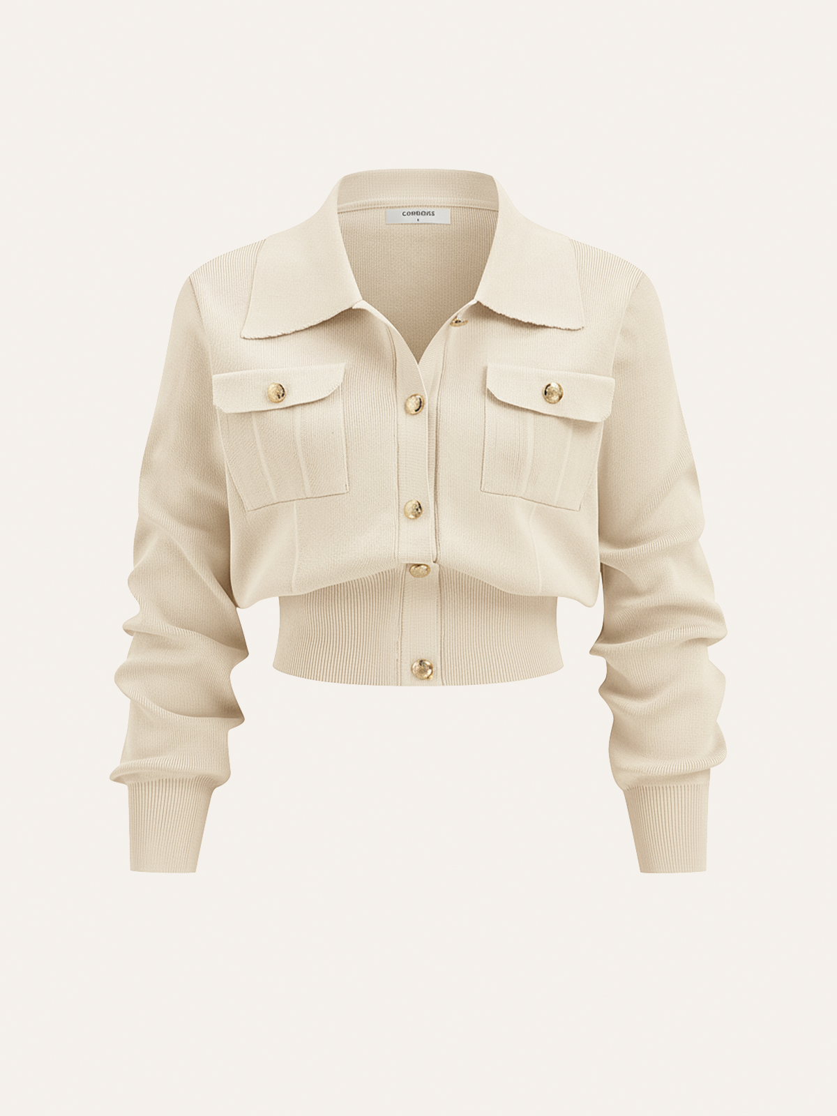 Metalik Düğme Detaylı Hırka ve Midi Boy Etek Takımı