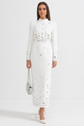Elmas Süslemeli Maksi Etekli Set