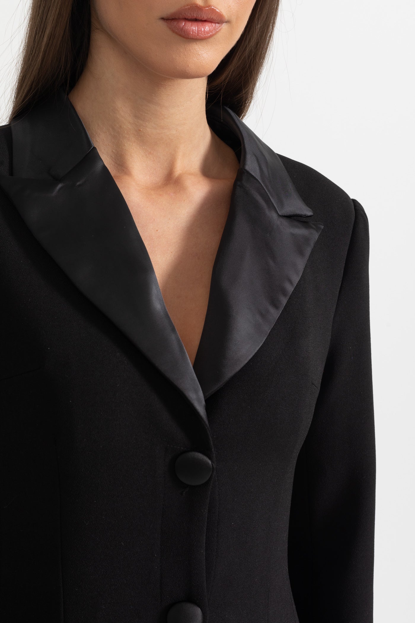 Siyah Uzun Silüet Elbise