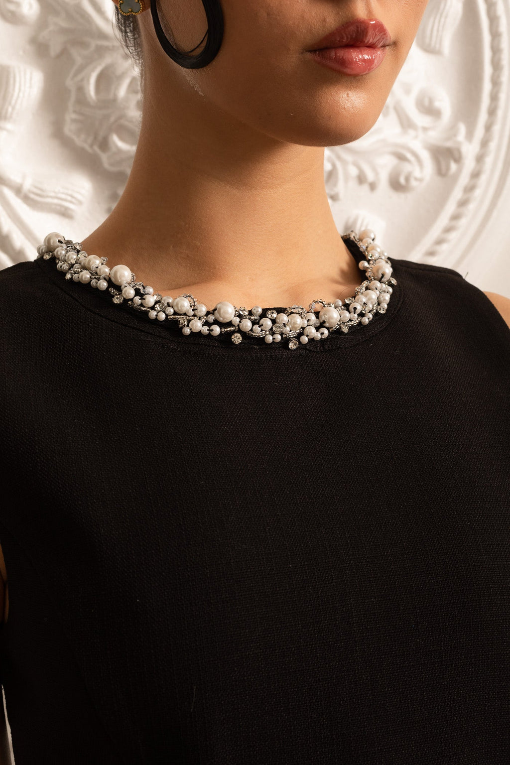 Siyah Mira Mini Elbise