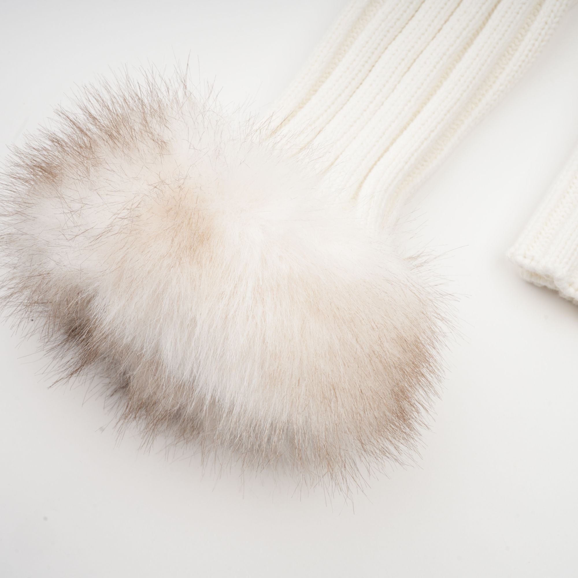 Suni Kürk & Örgü Detaylı Ceket