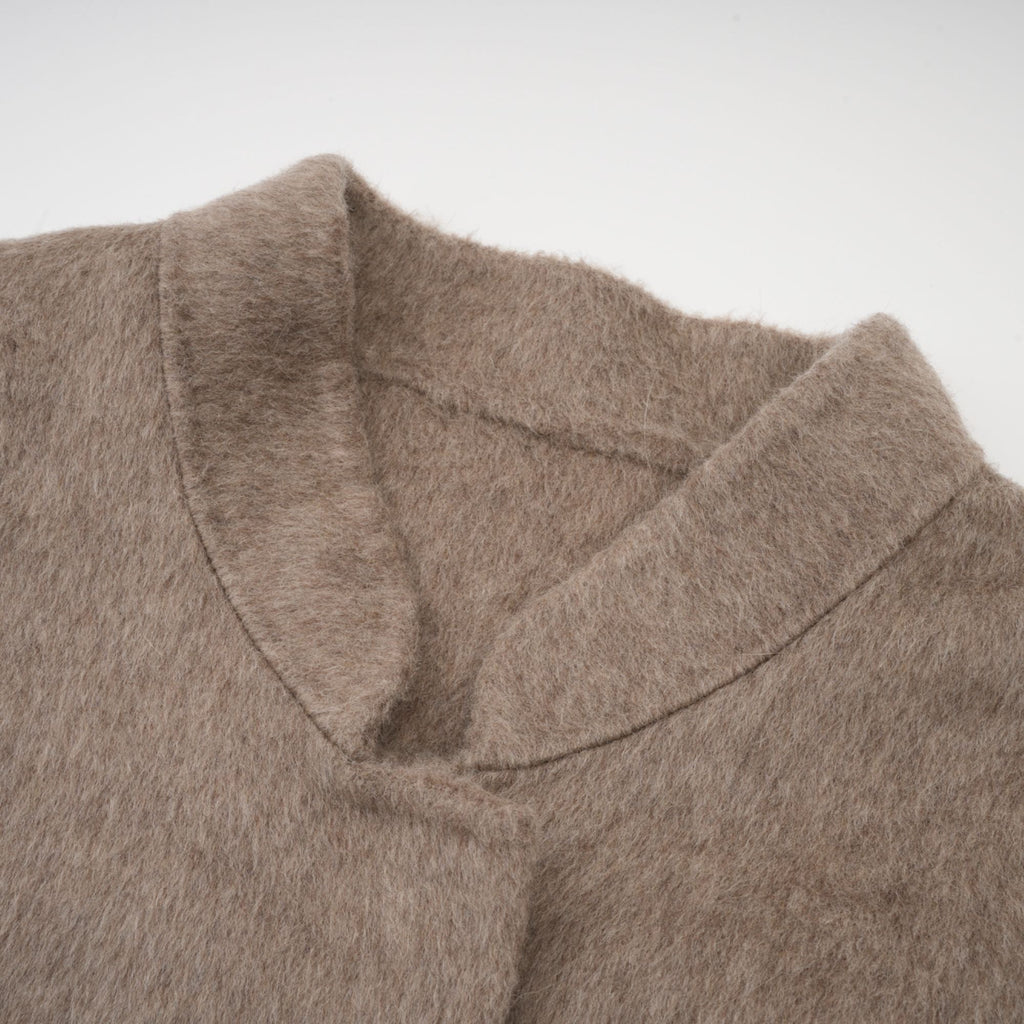 Kürk Detaylı Kemerli Pelerin Kaban