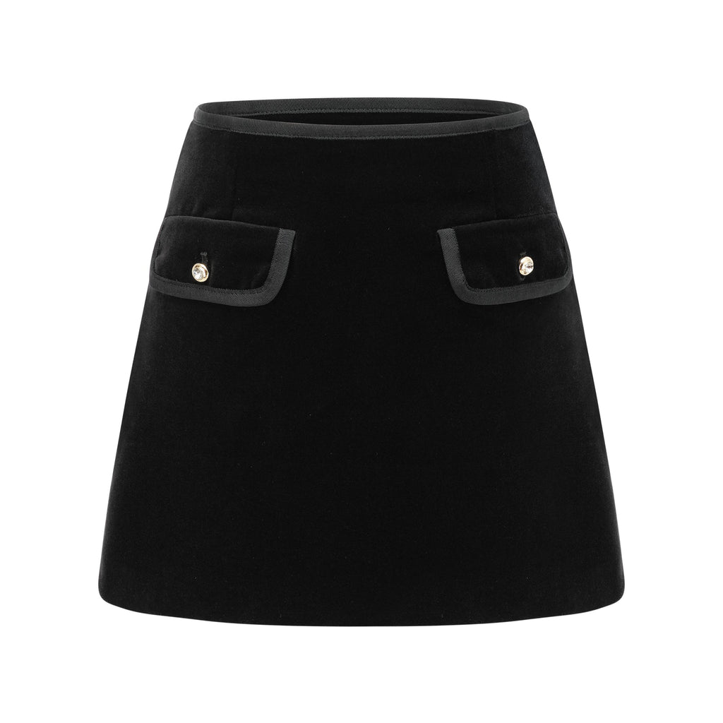 Camille Sahte Cepli Kristal Süslemeli Etek