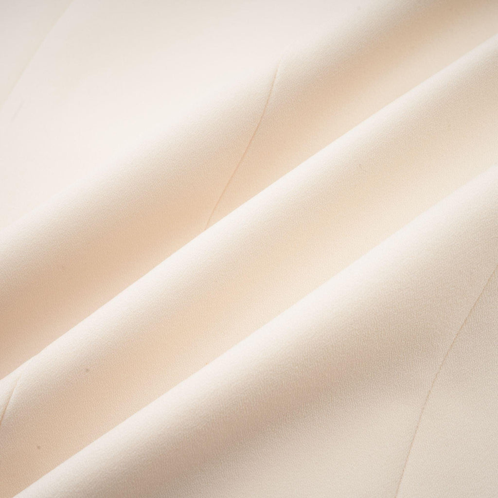 Opulent Grace İşlemeli Krem Blazer Elbise