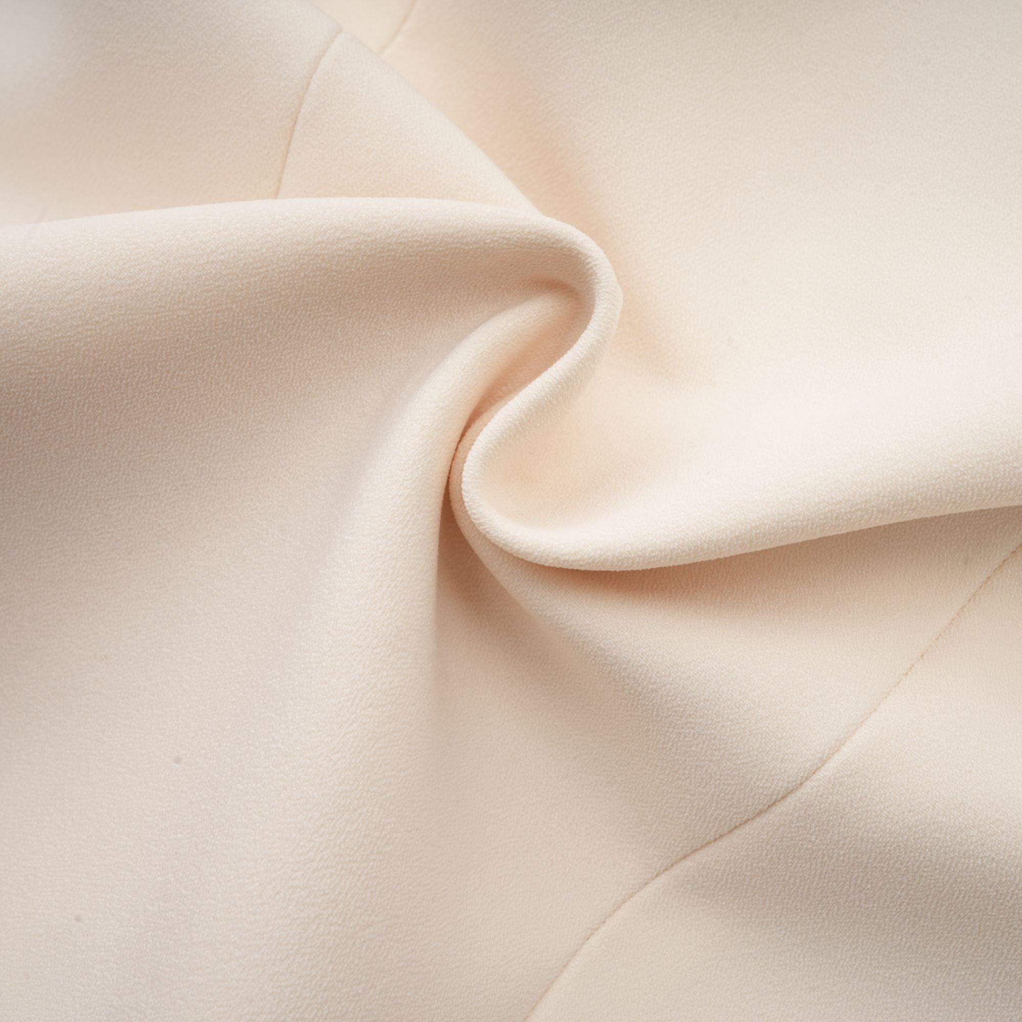 Opulent Grace İşlemeli Krem Blazer Elbise