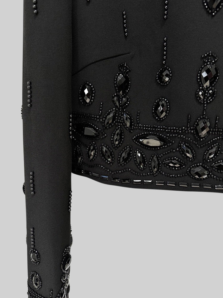 Elmas Süslemeli Maksi Etekli takım