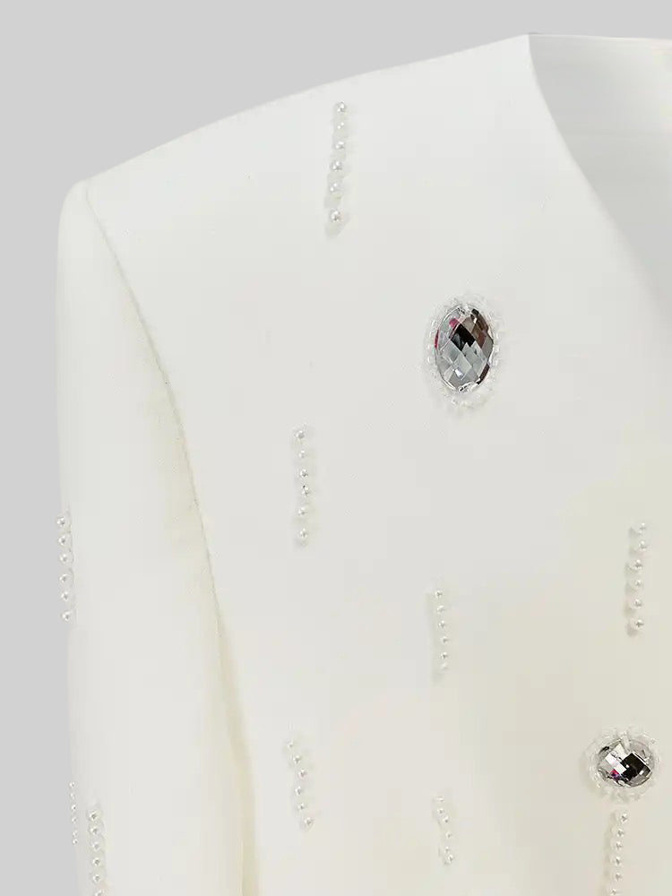 Elmas Süslemeli Maksi Etekli Set