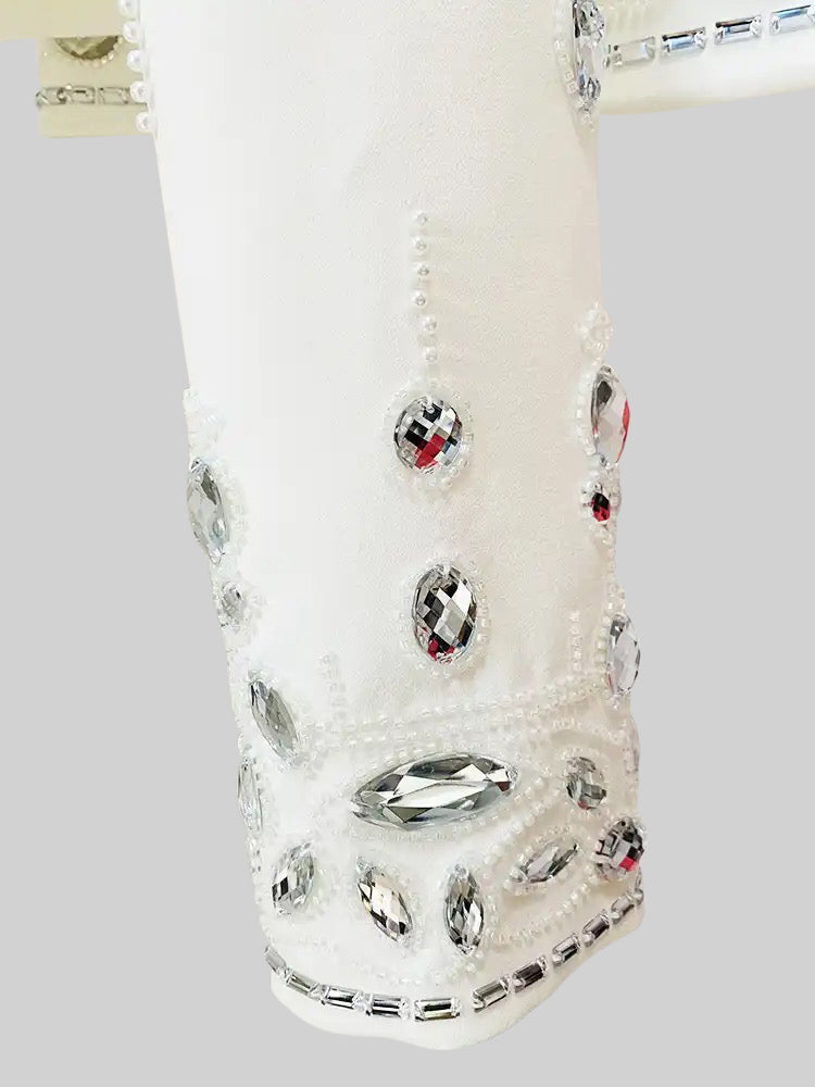 Elmas Süslemeli Mini Etekli Co-Ord