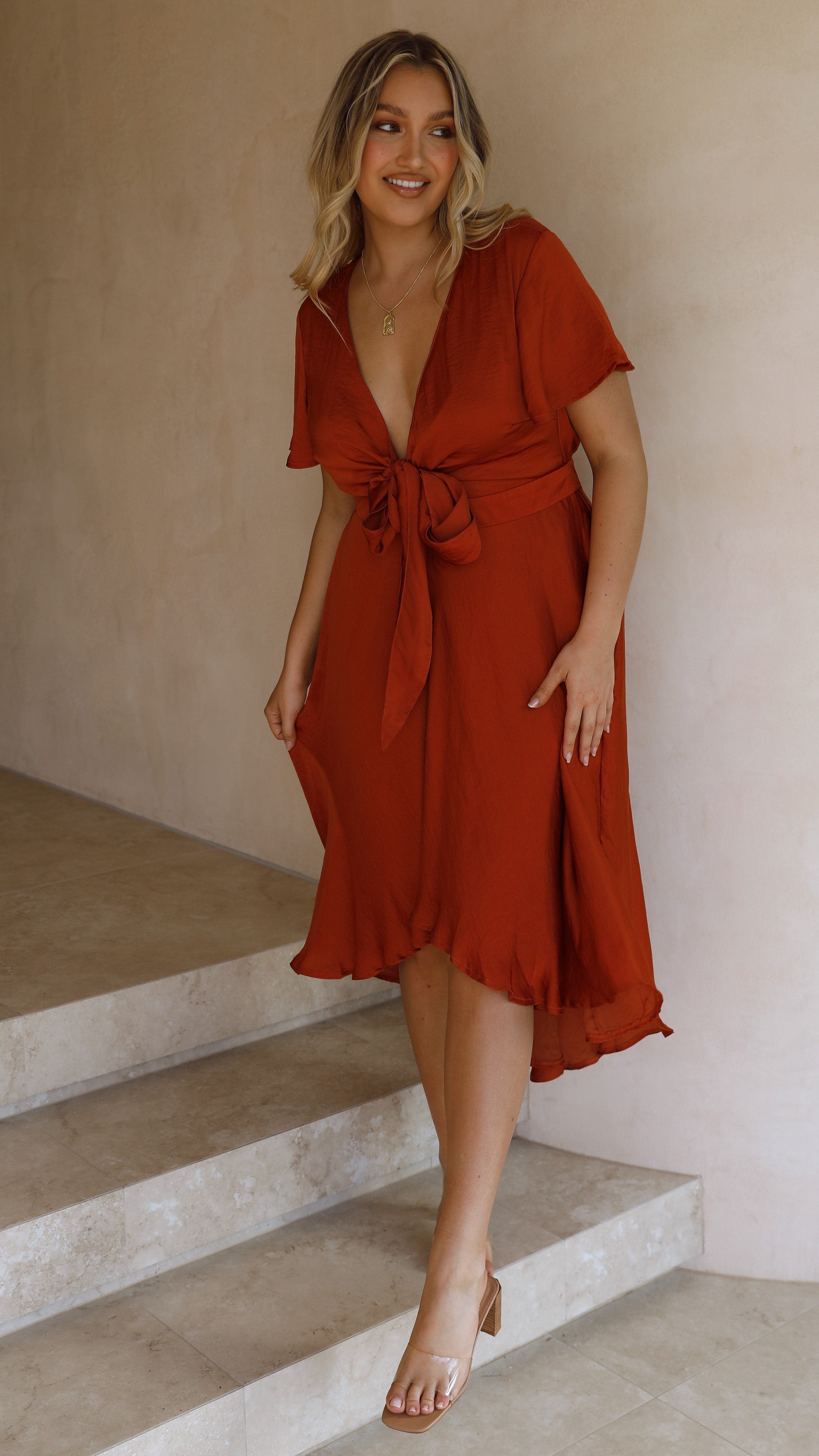 Sunny Daze Elbise - Pas Rengi