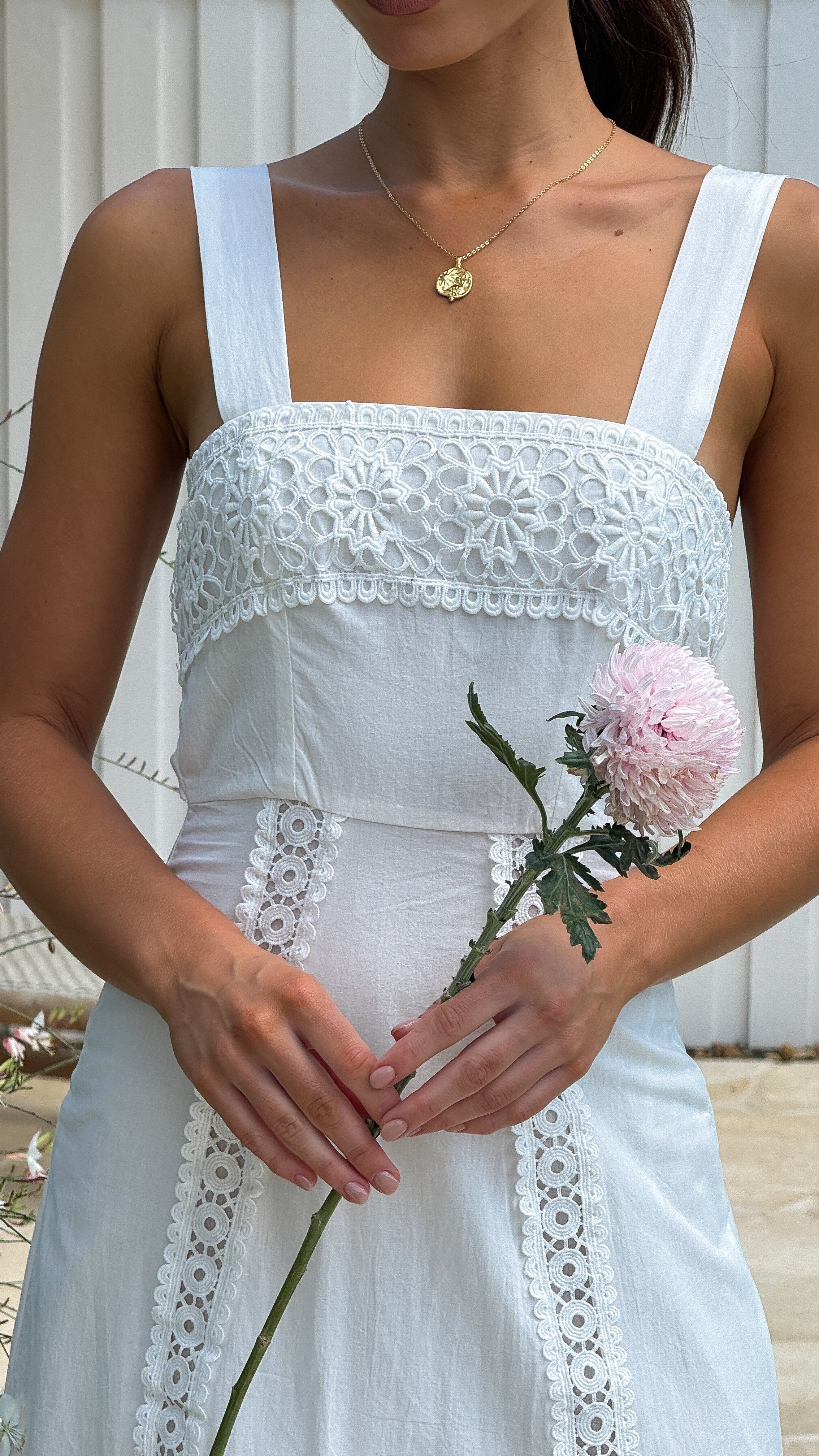 Takala Maxi Elbise - Krem