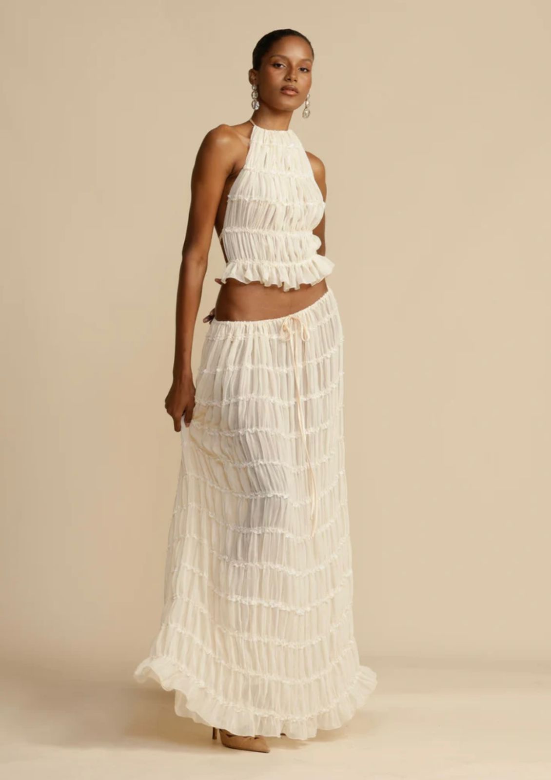 Monica Bağcıklı Etek Üst Set