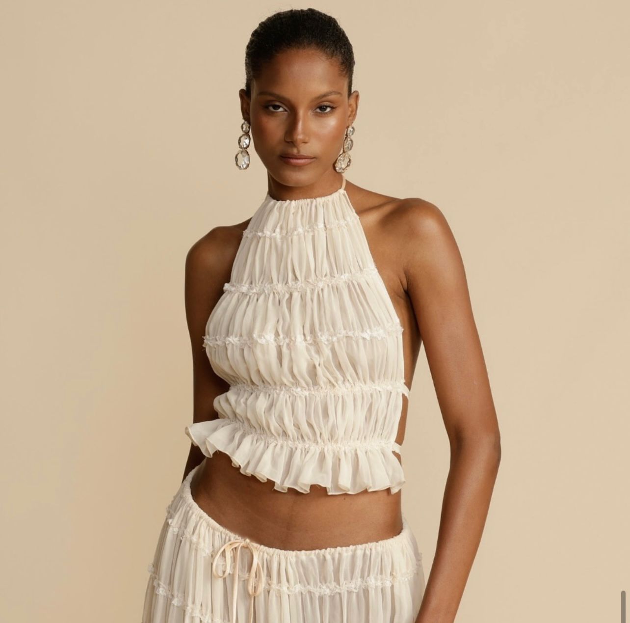 Monica Bağcıklı Etek Üst Set