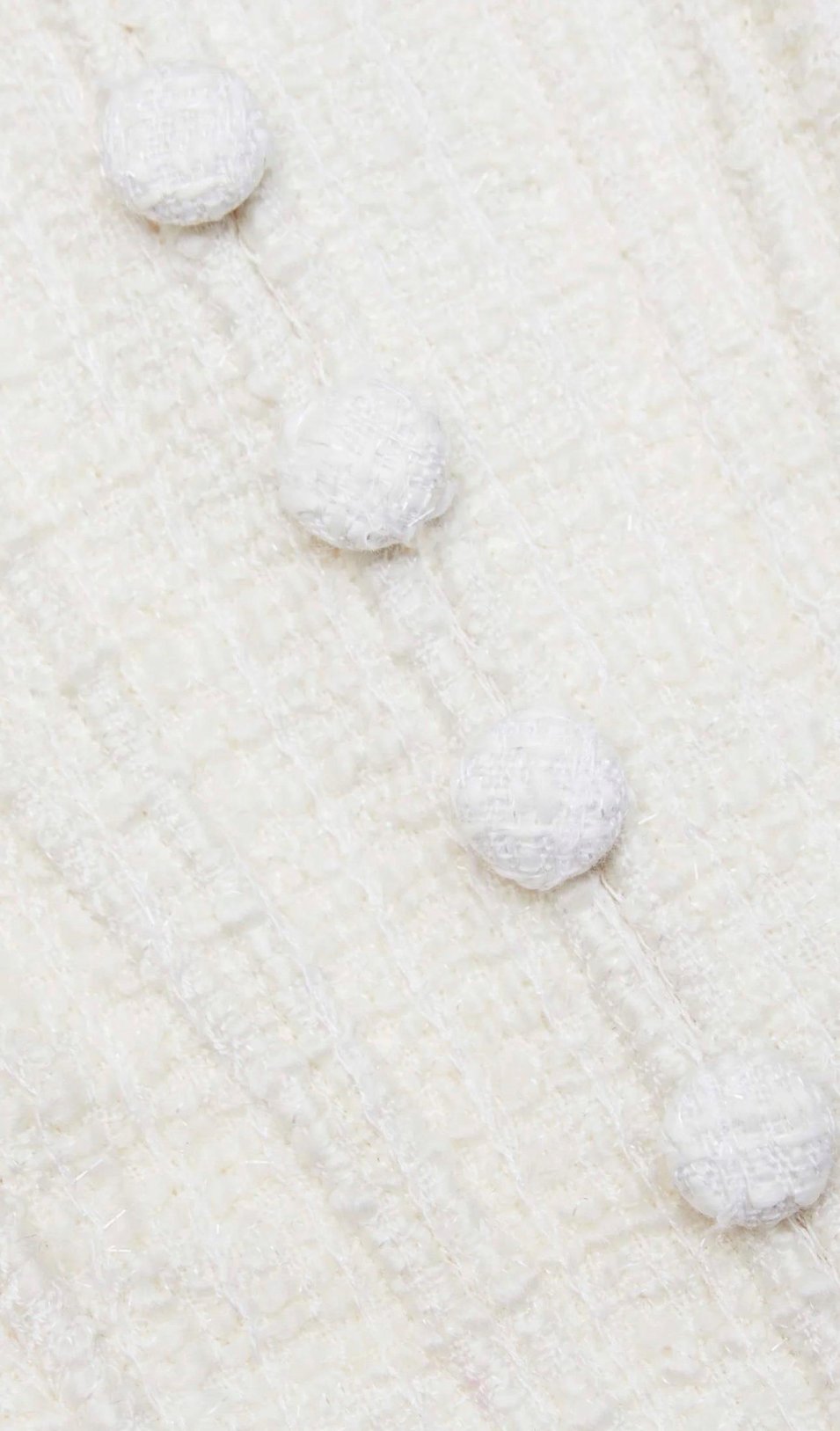 Askılı Düğme Detaylı Beyaz Mini Tasarım Elbise