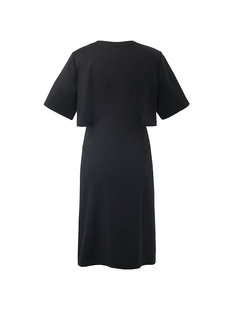 Çıkarılabilir Kolye Detaylı Triko Kadın Mini Elbise