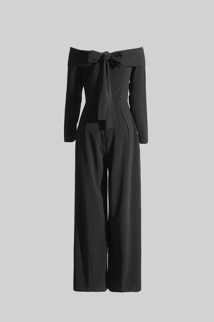 Sırt Fiyonk Detaylı Omuzları Açık Tulum