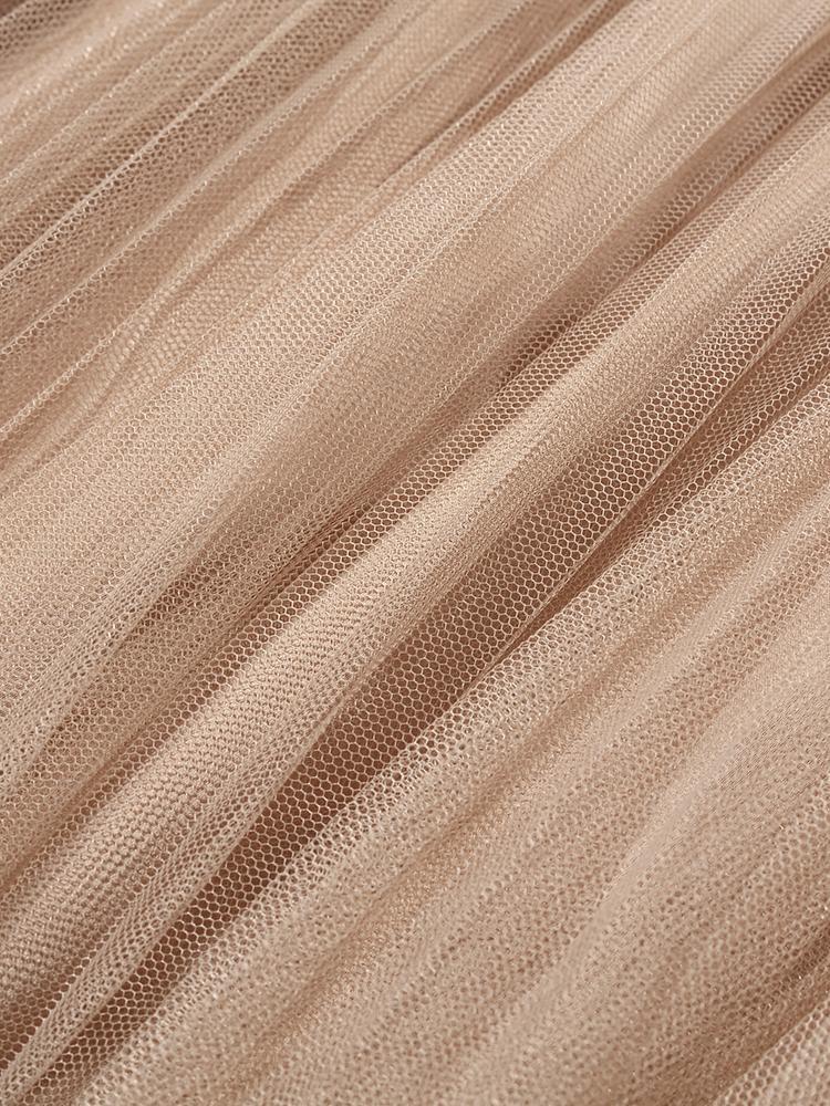 Kemerli Asimetrik Etek Uçlu Üst ve Tül Etek İki Parça Takım