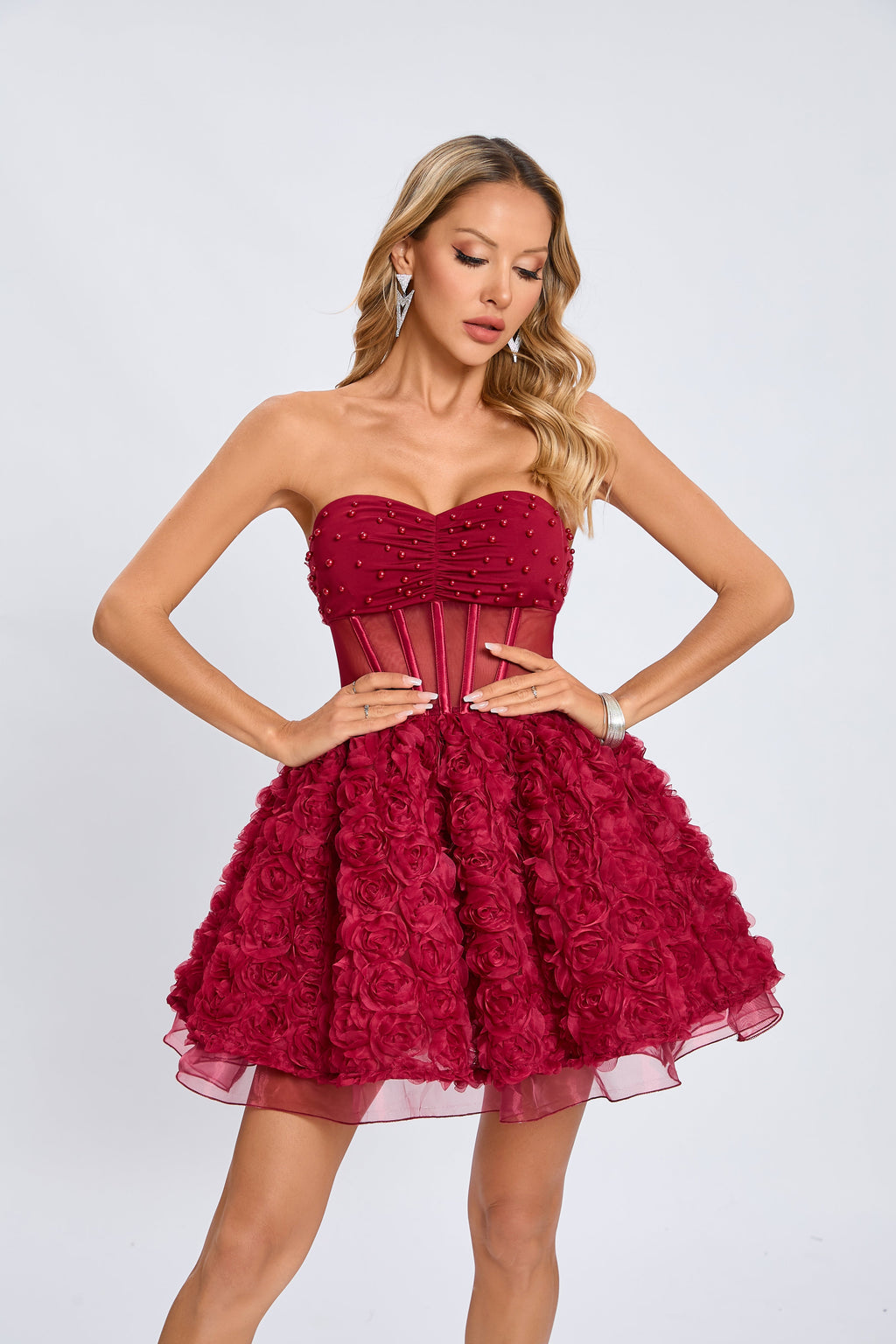 Rachel  Korse Mini Elbise