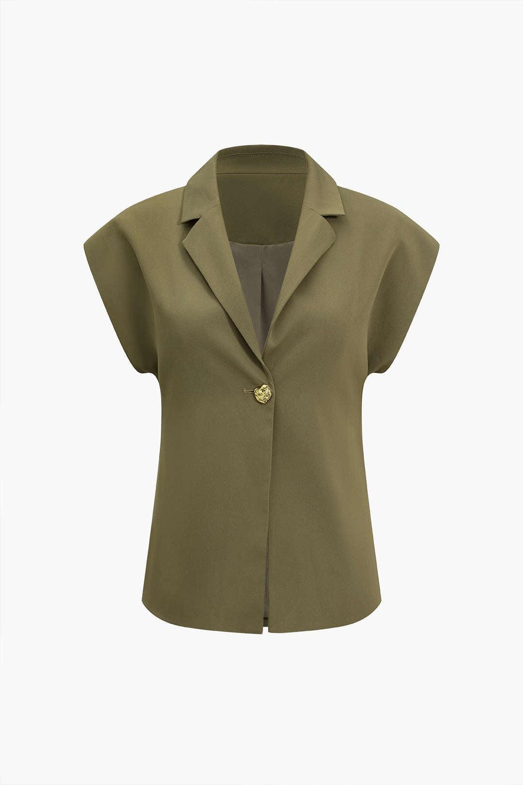 Olive Grace Sleeveless Blazer