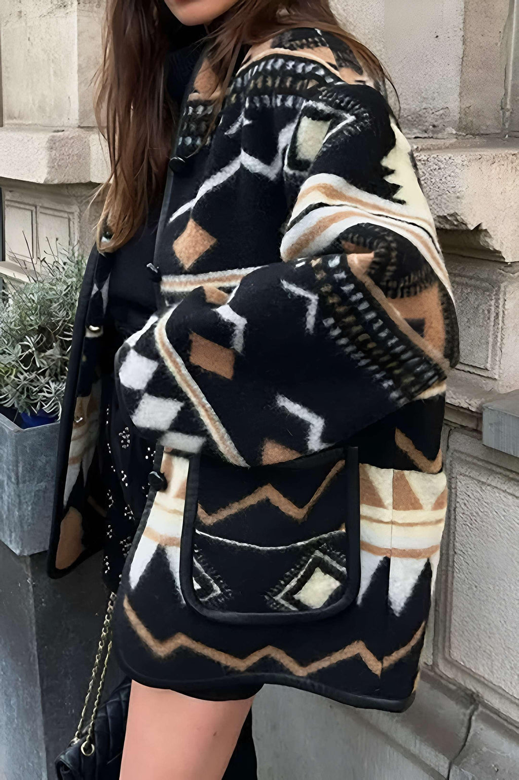 Nomadic Pattern Oversize Ceket