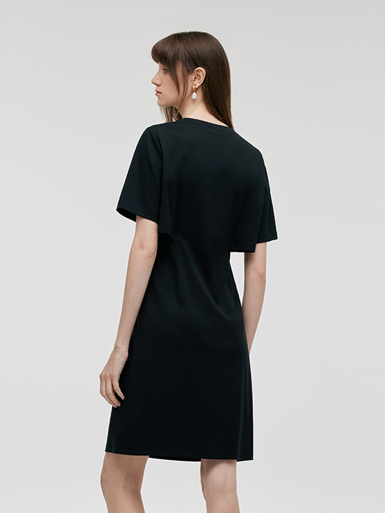 Çıkarılabilir Kolye Detaylı Triko Kadın Mini Elbise