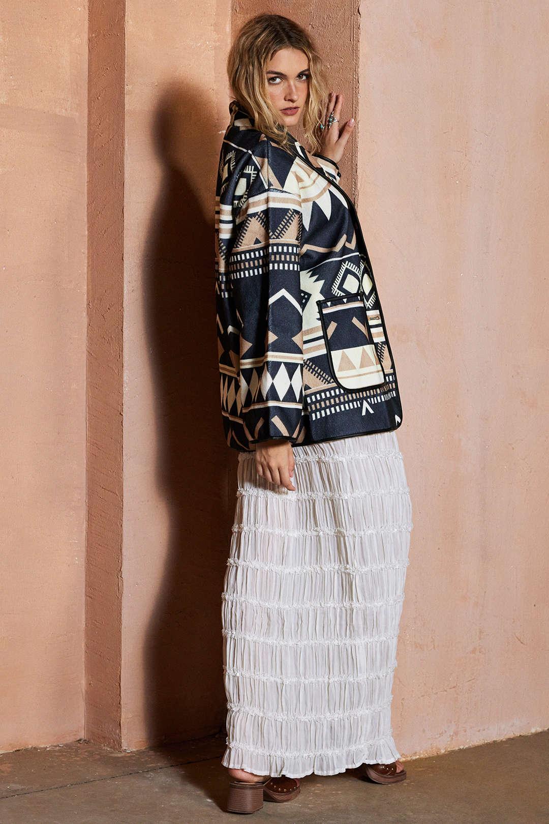 Nomadic Pattern Oversize Ceket