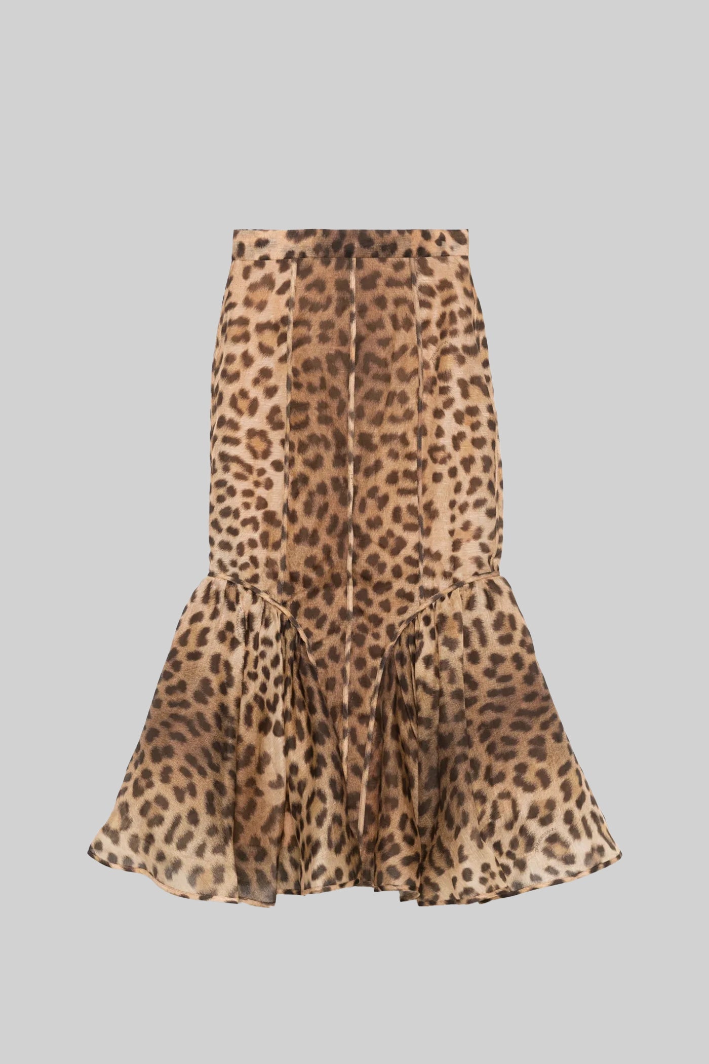 Uzun Kollu Üst ve Midi Etekli Desenli Takım