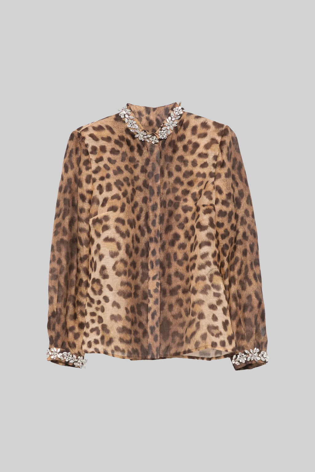 Uzun Kollu Üst ve Midi Etekli Desenli Takım