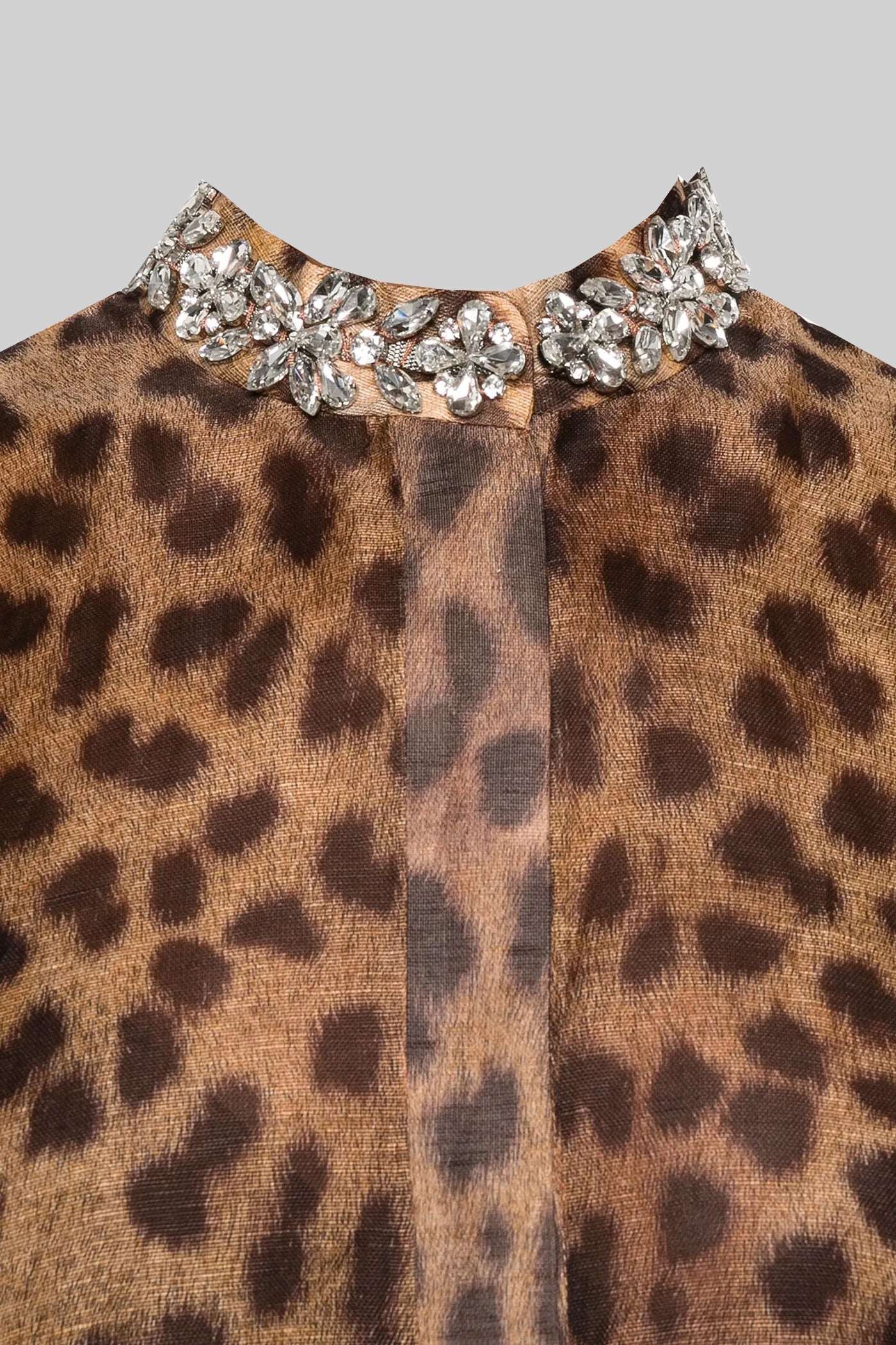 Uzun Kollu Üst ve Midi Etekli Desenli Takım